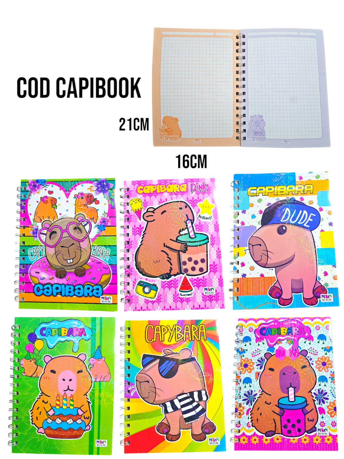 Cuaderno Agenda Capibara Viral